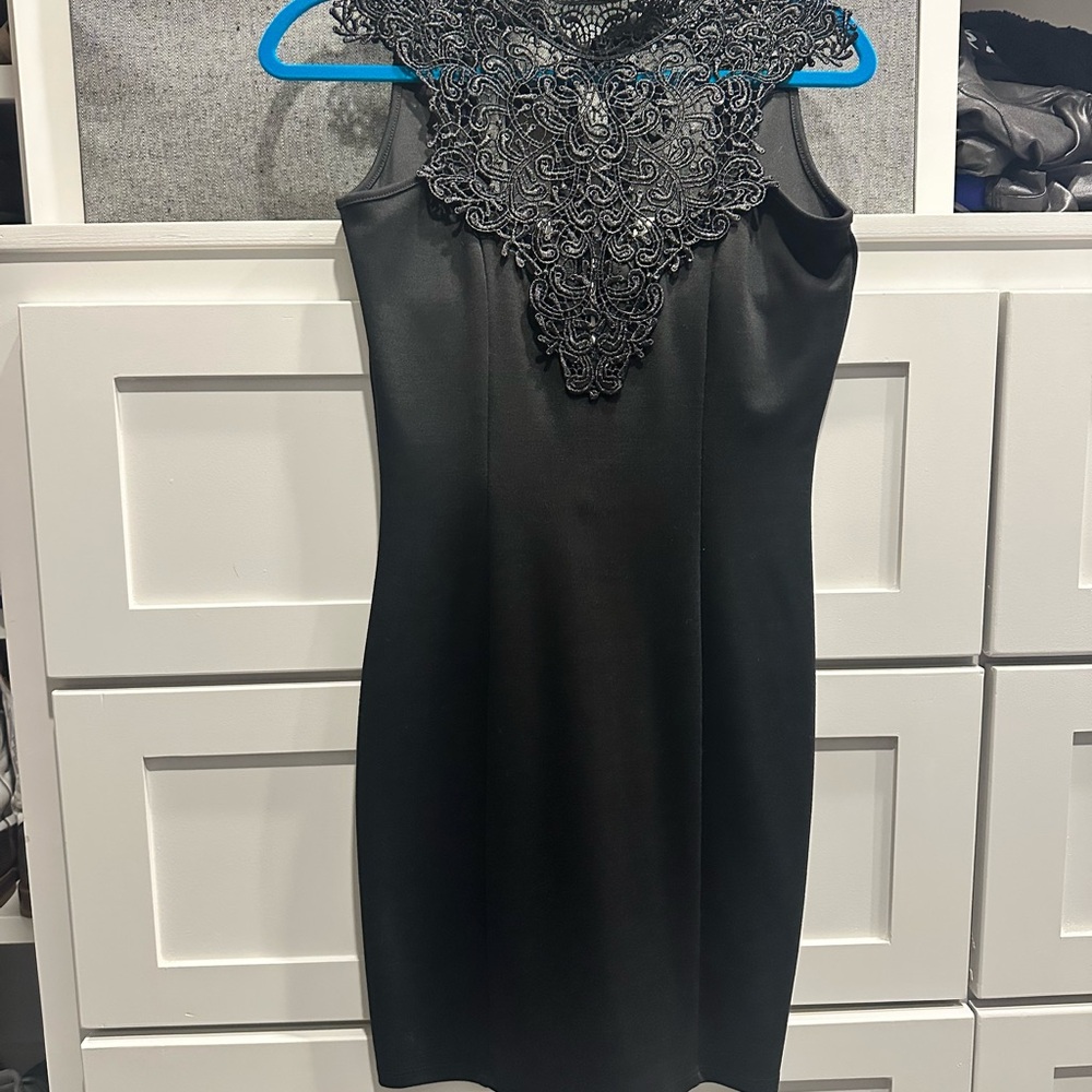 Elegant Black Lace Dress